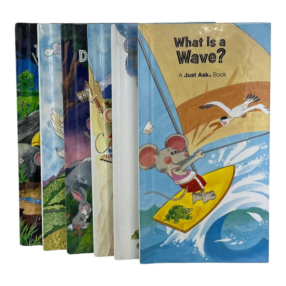 A Just Ask Book Set Rain Wave Mountain Cloud‎ Thunder Lightning Hardcover